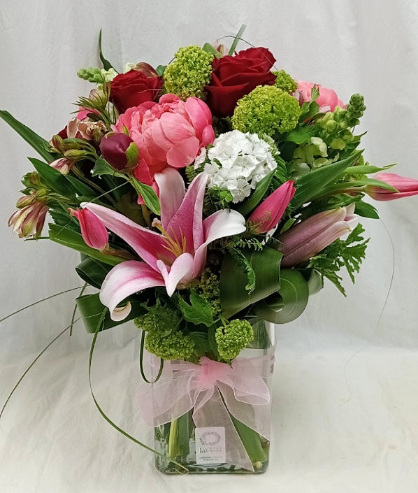 Bunch of Peony Roses