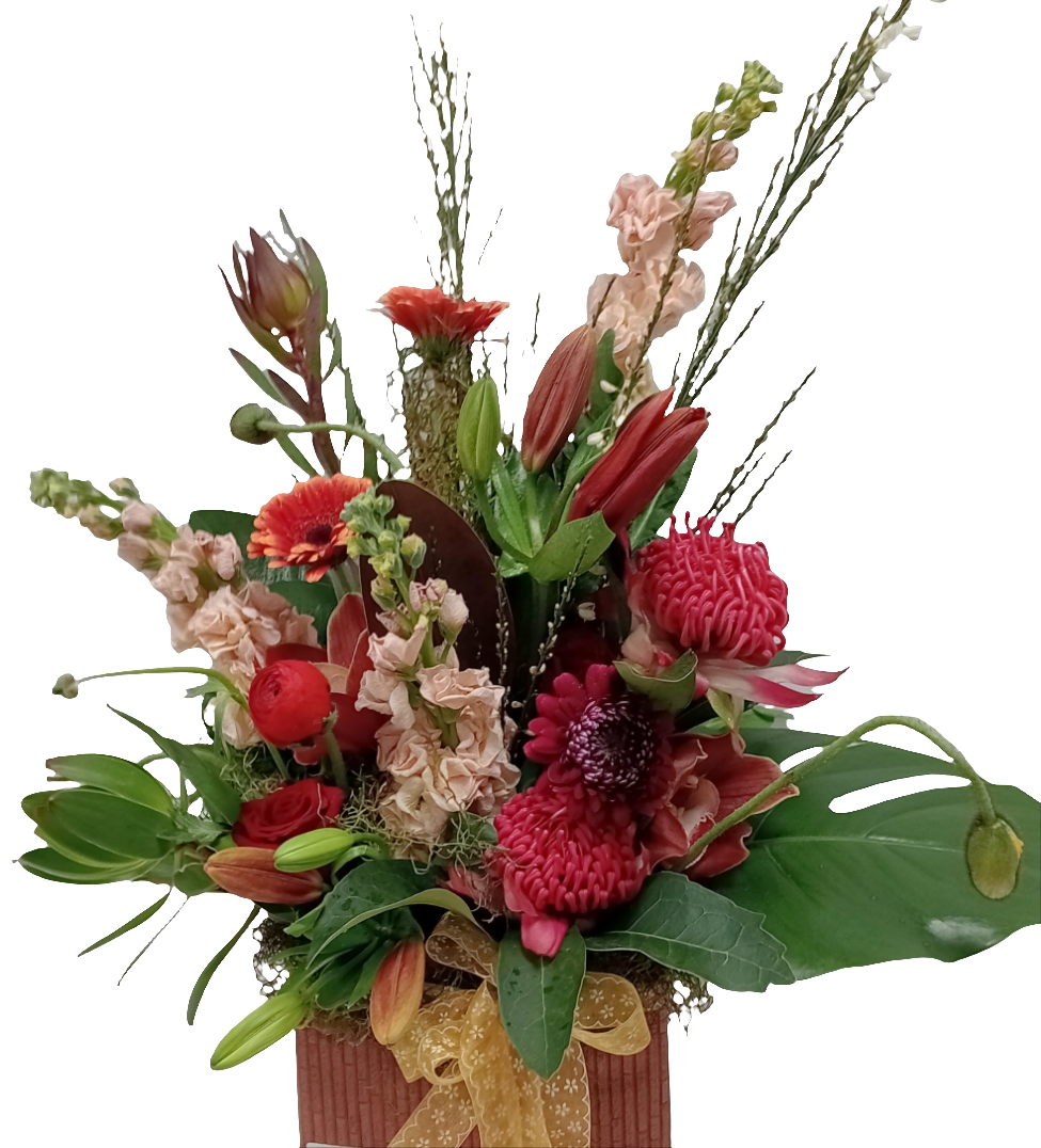 Selection of fresh market flowers that our florists can choose from.