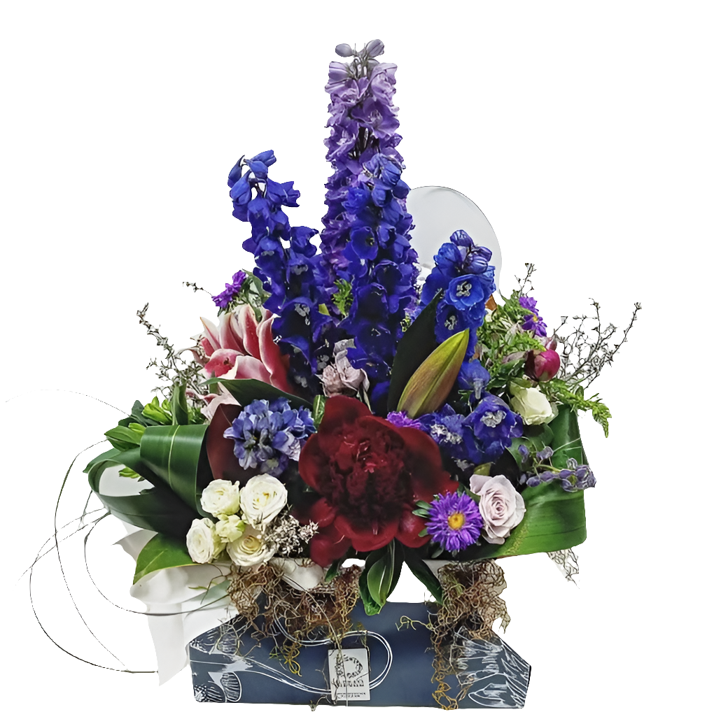 Bunch of mauve toned fresh flowers from Lower Hutt Florist