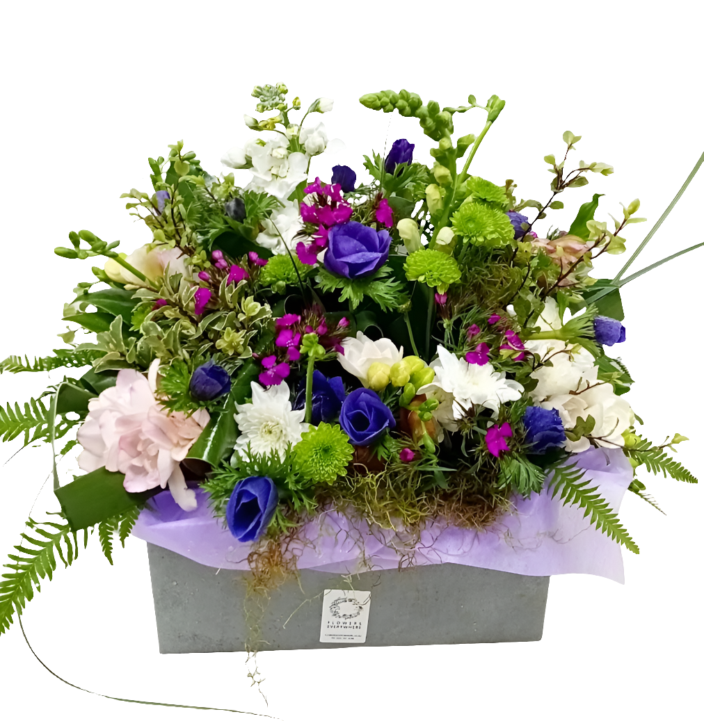 Bunch of mauve toned fresh flowers from Lower Hutt Florist