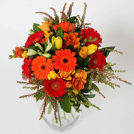 Autumn toned bouquet of fresh flowers from Lower Hutt Florist