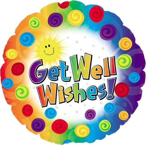 Get Well gift foil balloon