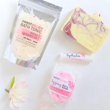 Products Rose Geranium Bath Time Gift Pack